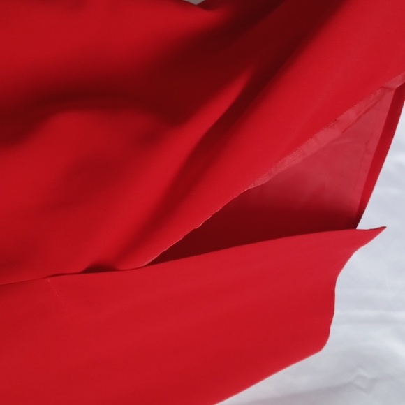 VTG Plaza South Red Button Blazer & Skirt 2 Pc Set, Suit Outfit Sz 12, satin trm - Picture 7 of 11